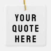 Aangepaste Tekst Cadeau Keramisch Ornament (Voorkant)