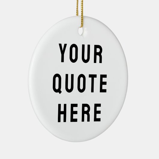 Aangepaste Tekst Cadeau Keramisch Ornament (Rechts)