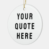 Aangepaste Tekst Cadeau Keramisch Ornament (Links)