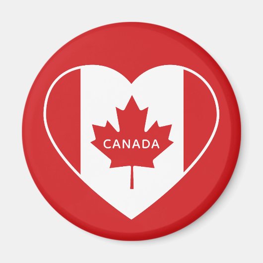 Aangepaste tekst CANADA Love magnet (Voorkant)