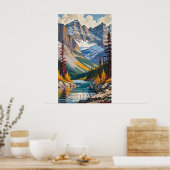 Aangepaste tekst Canada Reizen Poster (Keuken)