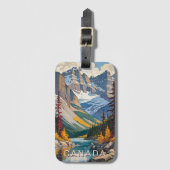 Aangepaste tekst Canada Reizen Poster Bagagelabel (Voorkant (verticaal))