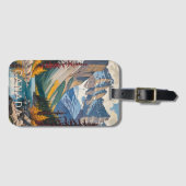 Aangepaste tekst Canada Reizen Poster Bagagelabel (Voorkant (horizontaal))