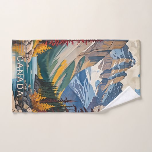 Aangepaste tekst Canada Reizen Poster Handdoek (Handdoek)