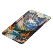 Aangepaste tekst Canada Reizen Poster Magneet (Linkerzijde)