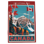 Aangepaste tekst Canada Reizen Poster Medium Cadeauzakje (Voorkant)