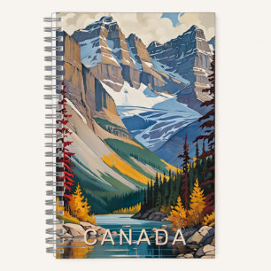 Aangepaste tekst Canada Reizen Poster Notitieboek