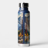 Aangepaste tekst Canada Reizen Poster Waterfles (Rechts)