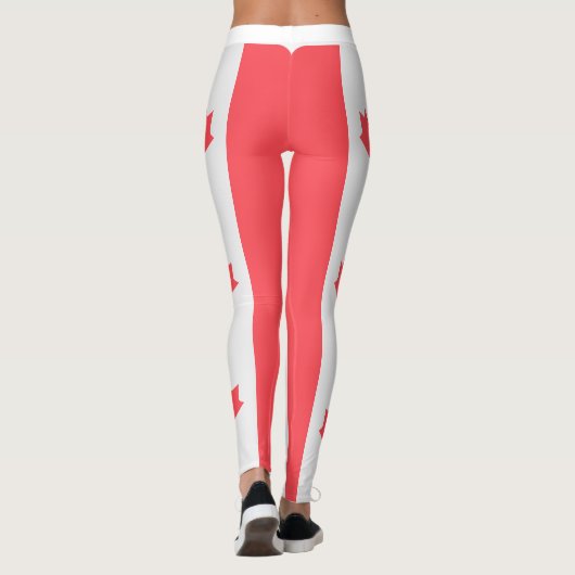 Aangepaste tekst Canada Voetbal Leggings (Achterkant)