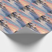 Aangepaste tekst Cape Cod Massachusetts Cadeaupapier (Hoek)