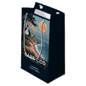 Aangepaste tekst Cape Cod Massachusetts Klein Cadeauzakje (Voorkant Gekanteld)
