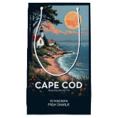 Aangepaste tekst Cape Cod Massachusetts Klein Cadeauzakje (Voorkant)