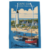 Aangepaste tekst Cape Cod Massachusetts Medium Cadeauzakje (Voorkant)