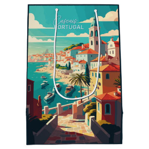 Aangepaste tekst Cascais Portugal Medium Cadeauzakje