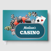 Aangepaste tekst Casino / Poker Gastenboek (Voorkant)