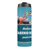 Aangepaste tekst Casino / Poker Thermosbeker (Voorkant)