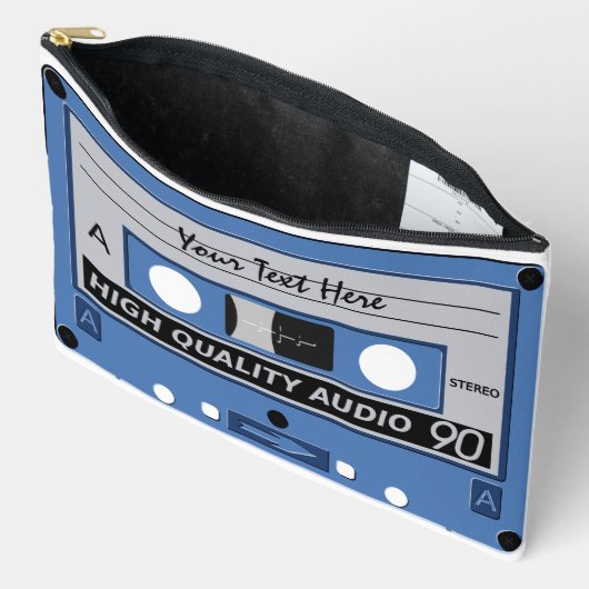 Aangepaste tekst Cassettebandjes Etui (Open)