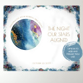 Aangepaste tekst, Celestial Horizontal Foto Backdr Wandkleed