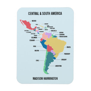 Aangepaste tekst Centraal- en Zuid-Amerika Magneet