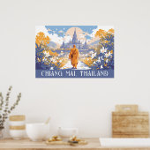 Aangepaste tekst Chiang Mai Thailand Poster (Keuken)