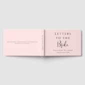 Aangepaste tekst Chic Blush Pink Letters to the Br Gastenboek (Volledig)