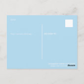 Aangepaste tekst Chicago vlag Blauwe strepen Rode  Briefkaart (Achterkant)