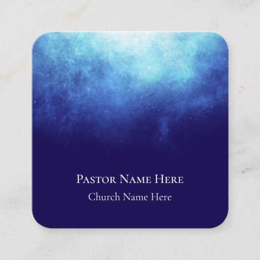 Aangepaste tekst Christelijke kerkvoorganger geper Contactkaartje (Voorkant)