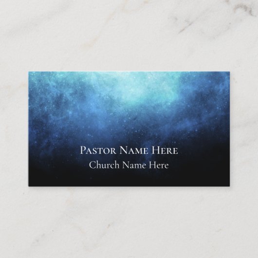 Aangepaste tekst Christelijke kerkvoorganger geper Visitekaartje (Voorkant)