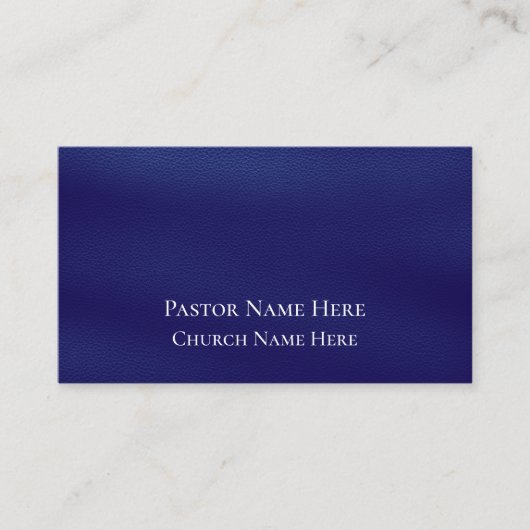 Aangepaste tekst Christelijke kerkvoorganger geper Visitekaartje (Voorkant)