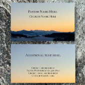 Aangepaste tekst Christelijke kerkvoorganger geper Visitekaartje