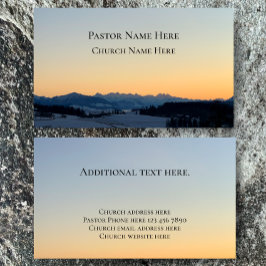 Aangepaste tekst Christelijke kerkvoorganger geper Visitekaartje