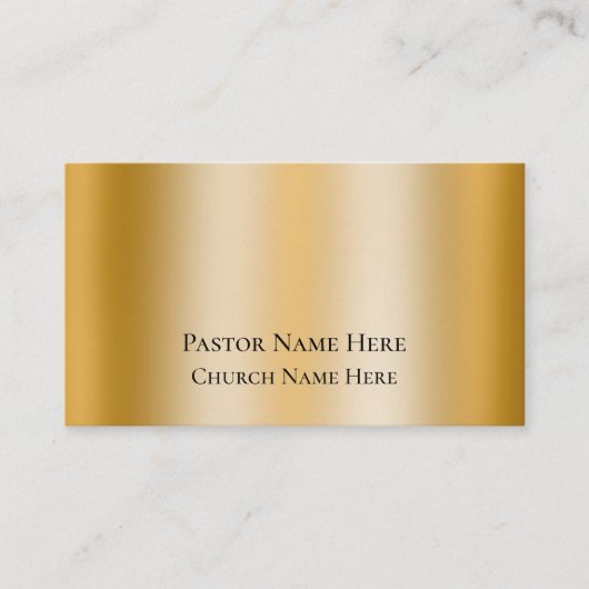 Aangepaste tekst Christelijke kerkvoorganger geper Visitekaartje (Voorkant)