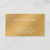 Aangepaste tekst Christelijke kerkvoorganger geper Visitekaartje (Achterkant)