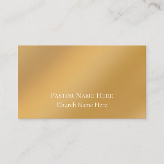 Aangepaste tekst Christelijke kerkvoorganger geper Visitekaartje (Voorkant)