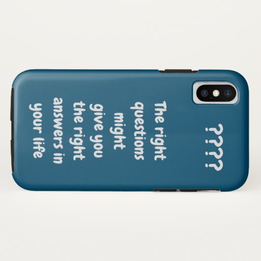 Aangepaste tekst Citaat of favoriet idiom-visblauw Case-Mate iPhone Case (Achterkant (horizontaal))