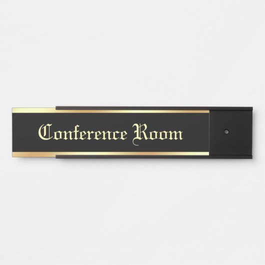 Aangepaste tekst Conferentieruimte Classic lettert Deurbordje (Voorkant)