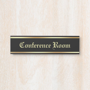 Aangepaste tekst Conferentieruimte Classic lettert Deurbordje