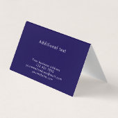 Aangepaste tekst Cool Modern Nevel Aangepast Visitekaartje (Achterkant)