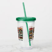 Aangepaste tekst Cool Tiki Totems tumblers Acryl Drinkbeker (Links)