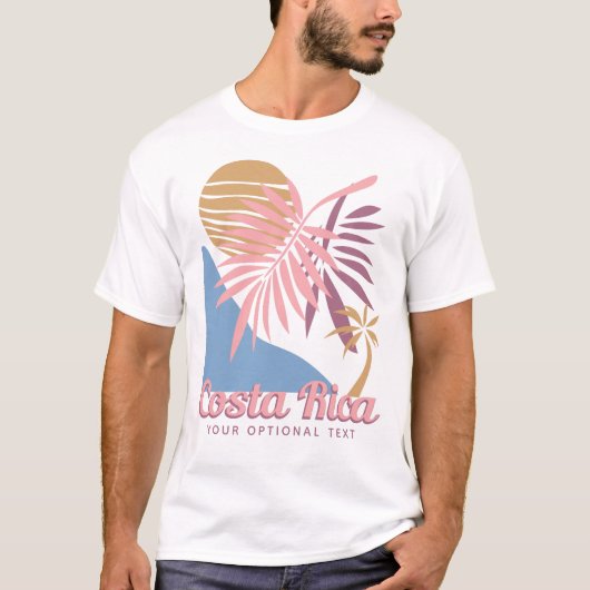 Aangepaste tekst Costa Rica T-shirt (Voorkant)