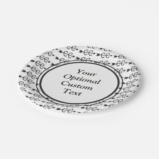 Aangepaste tekst Cross Country Running Party Suppl Papieren Bordje (Gekanteld)