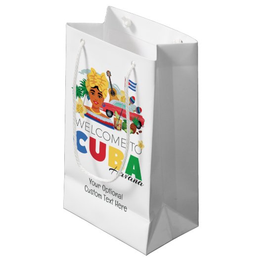 Aangepaste tekst Cuba Havana Klein Cadeauzakje (Voorkant Gekanteld)