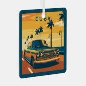 Aangepaste tekst Cuba Metalen Ornament (Voorkant Rechts)