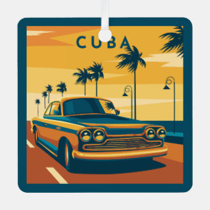 Aangepaste tekst Cuba Metalen Ornament