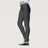 Aangepaste Tekst Cute Caviar En Neutrale Athleisur Leggings (Links)