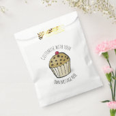Aangepaste tekst Cute Mini Muffin  Bedankzakje (Gezegeld)