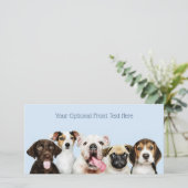 Aangepaste tekst Cute Puppies (Staand voorkant)