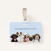 Aangepaste tekst Cute Puppies Badge (Achterkant met clip)
