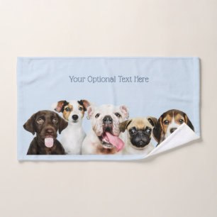 Aangepaste tekst Cute Puppies Handdoek