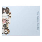 Aangepaste tekst Cute Puppies Notitieblok (Voorkant)